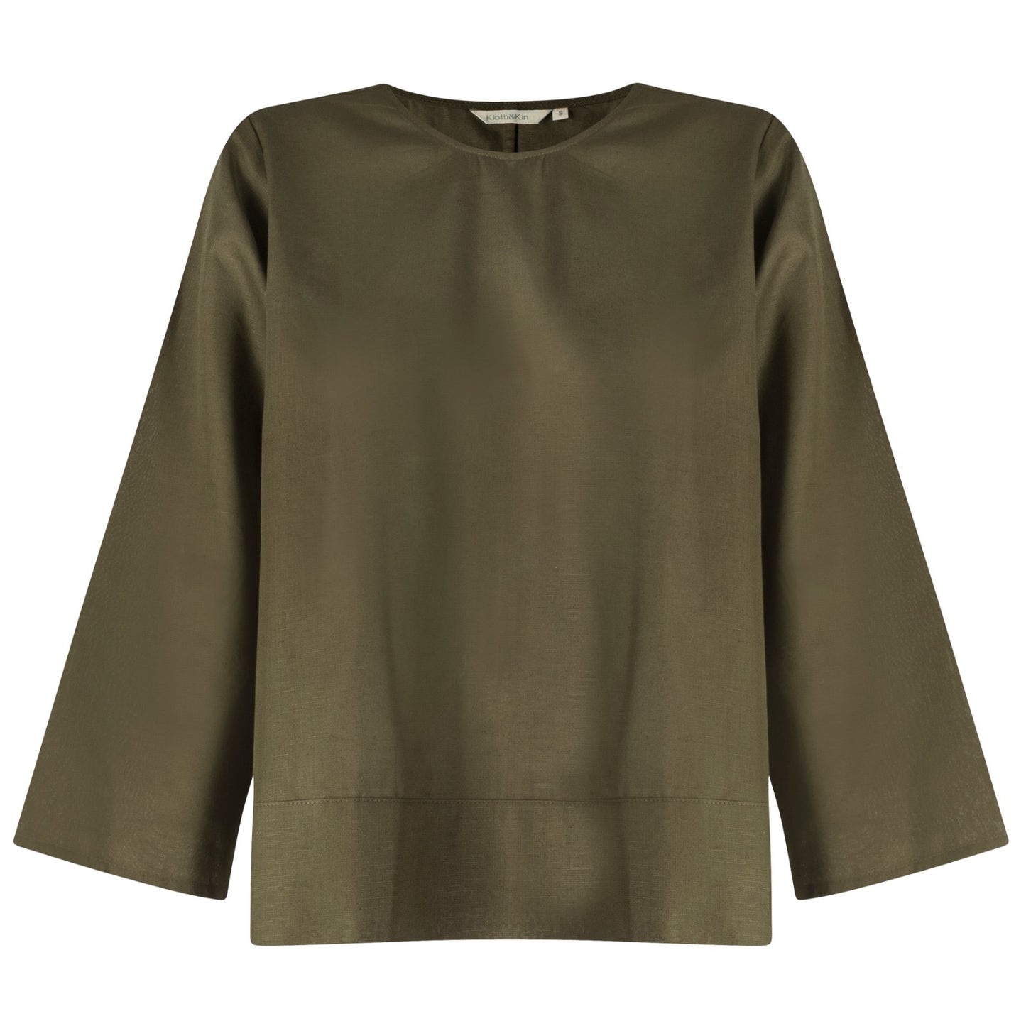 Kloth and Kin HK Woven Tee Top - Olive