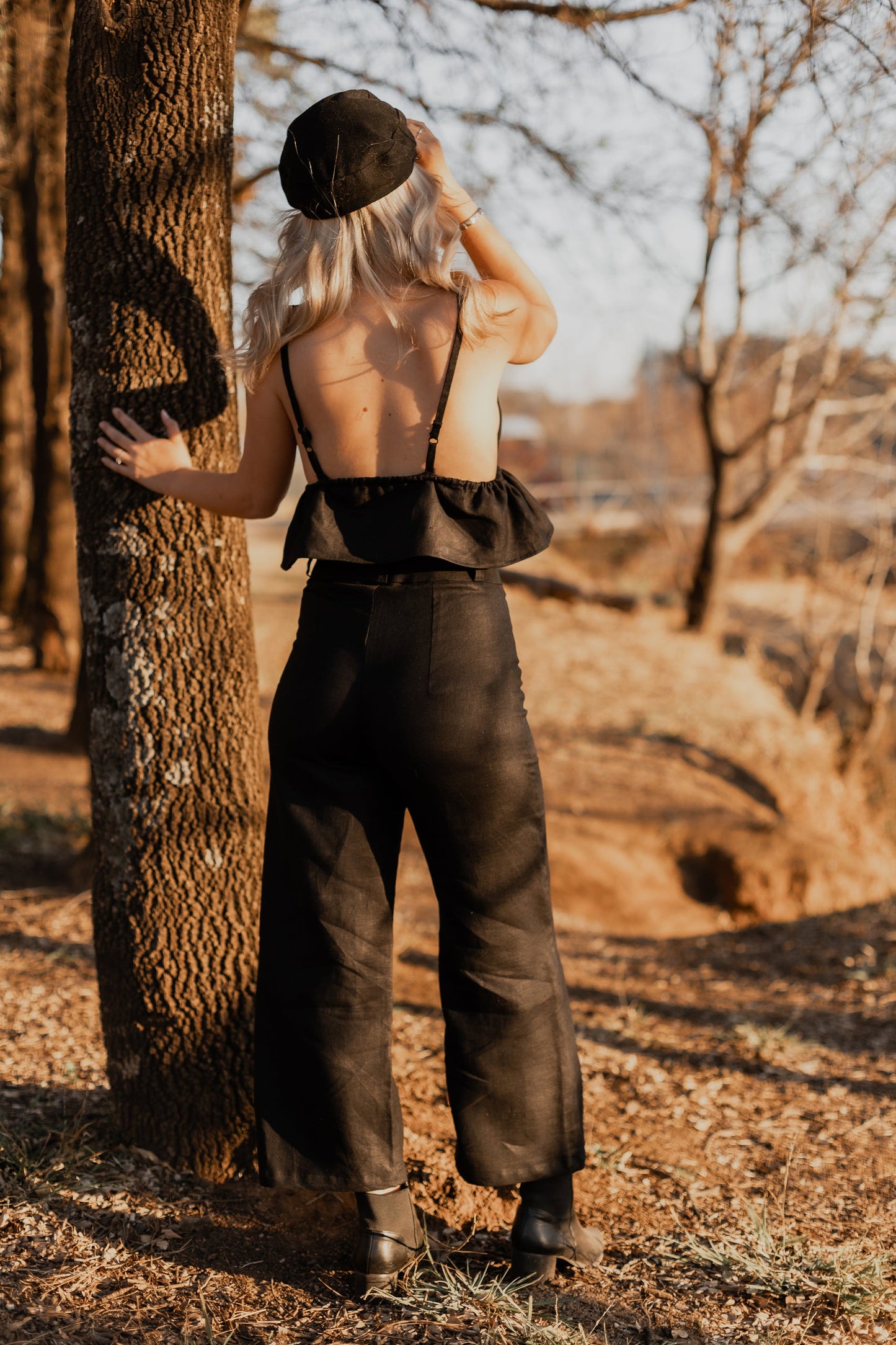 Taeve Africa Cropped Wide Leg Pants