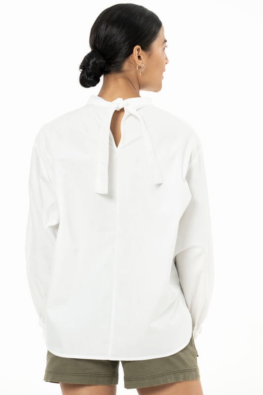 Kloth and Kin Bibi Blouse Cotton Poplin - White