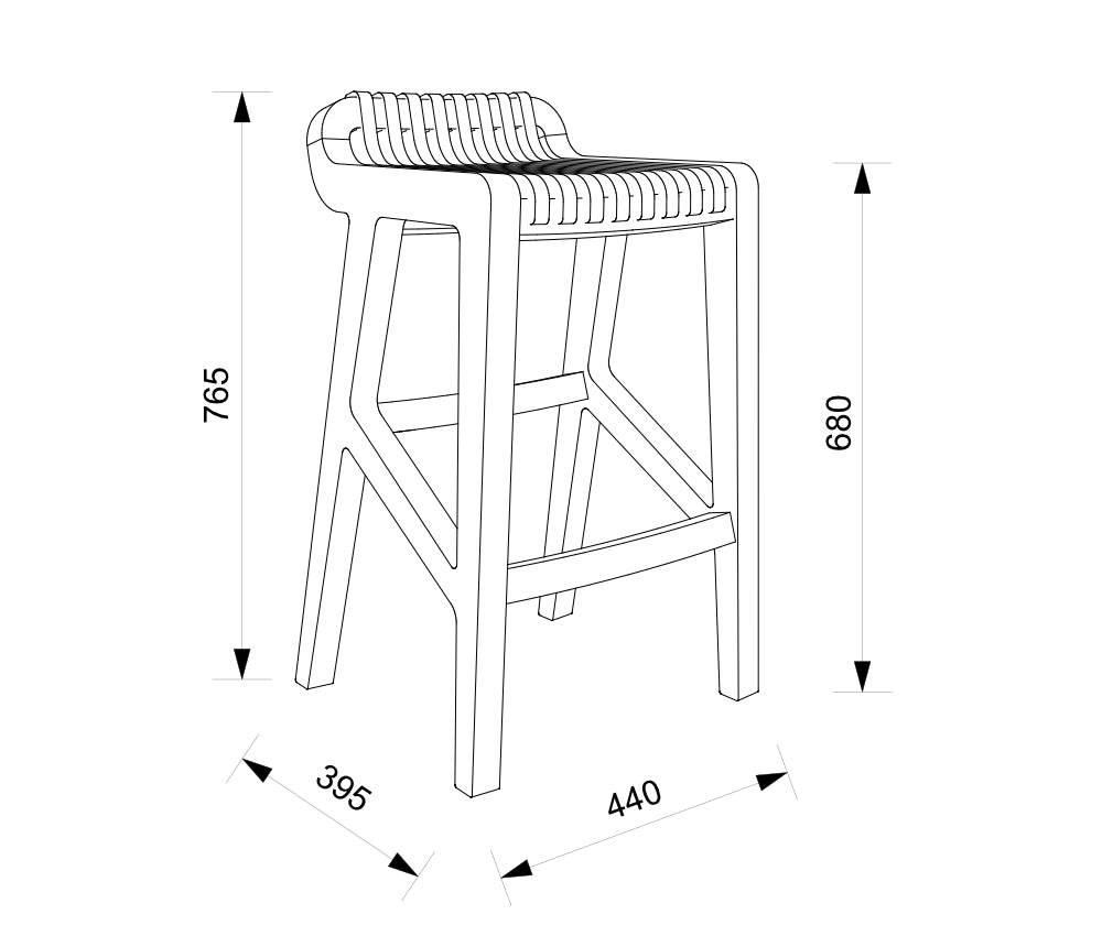 Radius Kitchen Stool