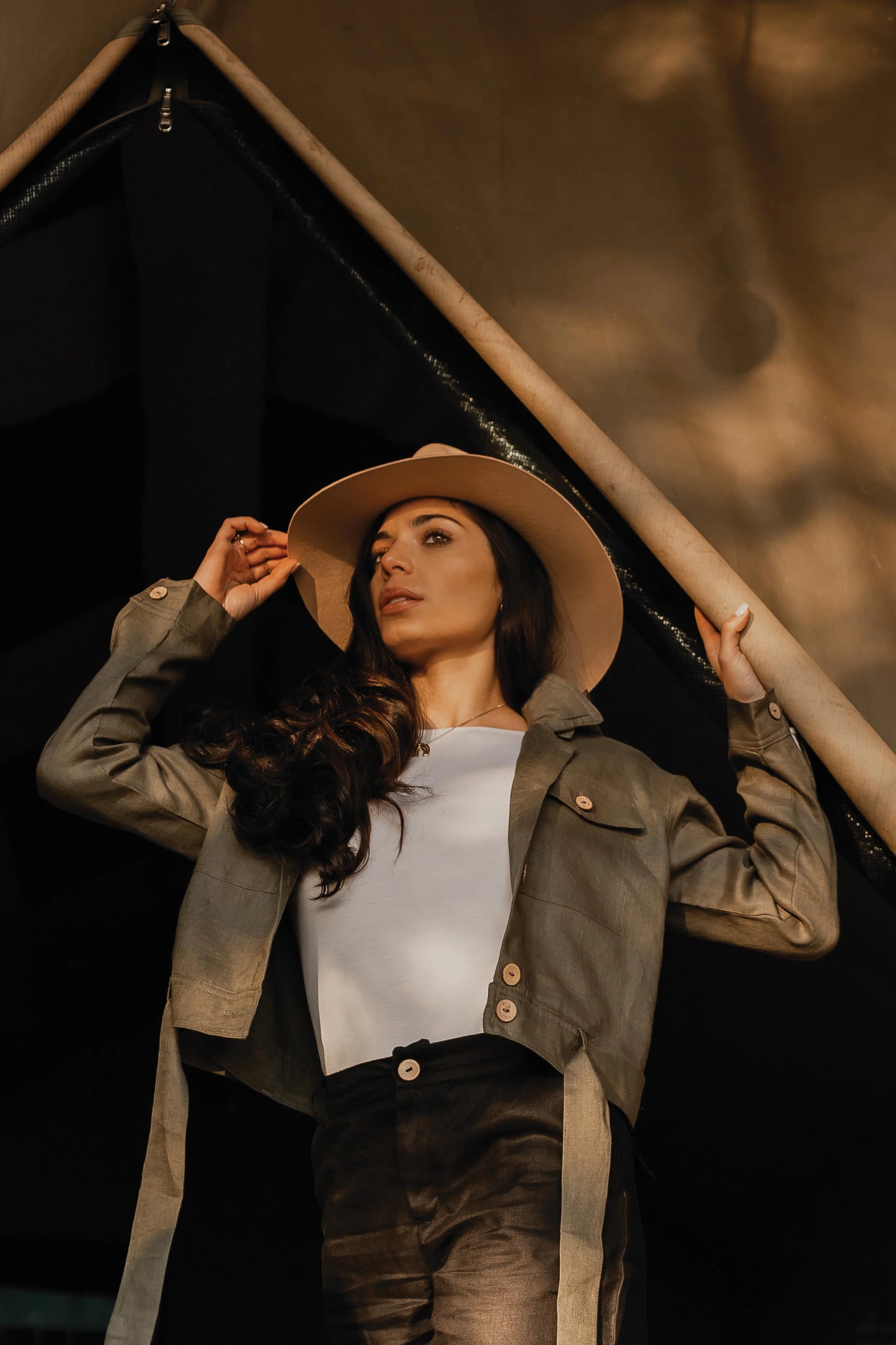 Taeve Africa Linen Utility Jacket