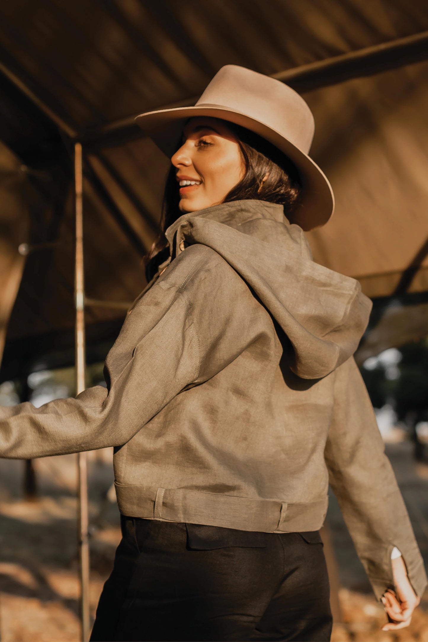 Taeve Africa Linen Utility Jacket